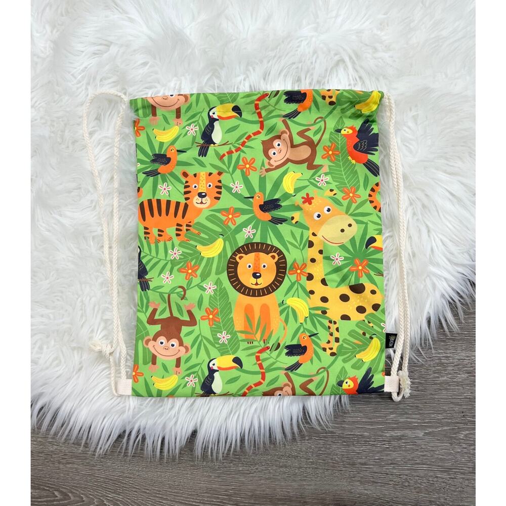 Jungle Drawstring Backpack 15'X13' - Picture 3 of 3